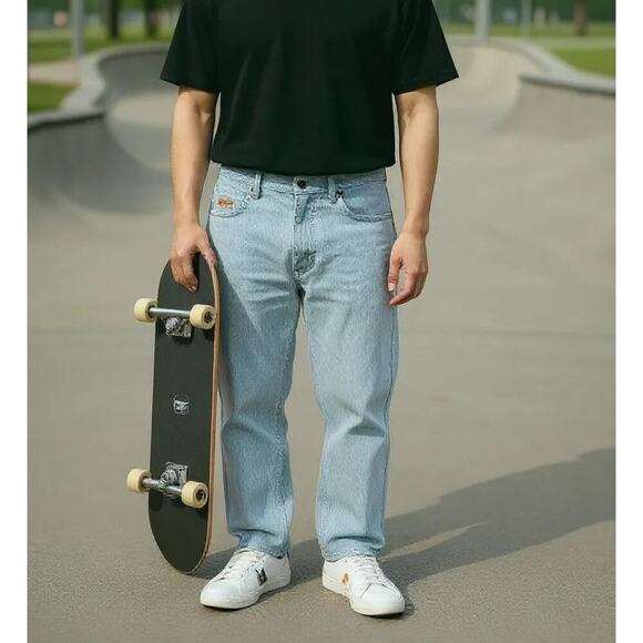 Empyre Relax Loose Fit Corduroy Pants – Light Blue – Size 32x29 – NEW - Picture 3 of 10